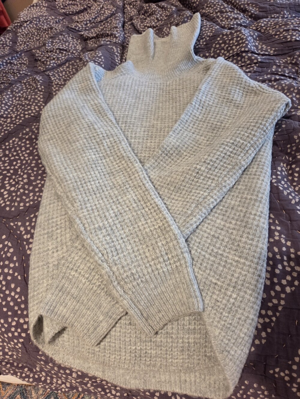 Kuhl Sienna Grey Ribbed Turtleneck Sweater - Women